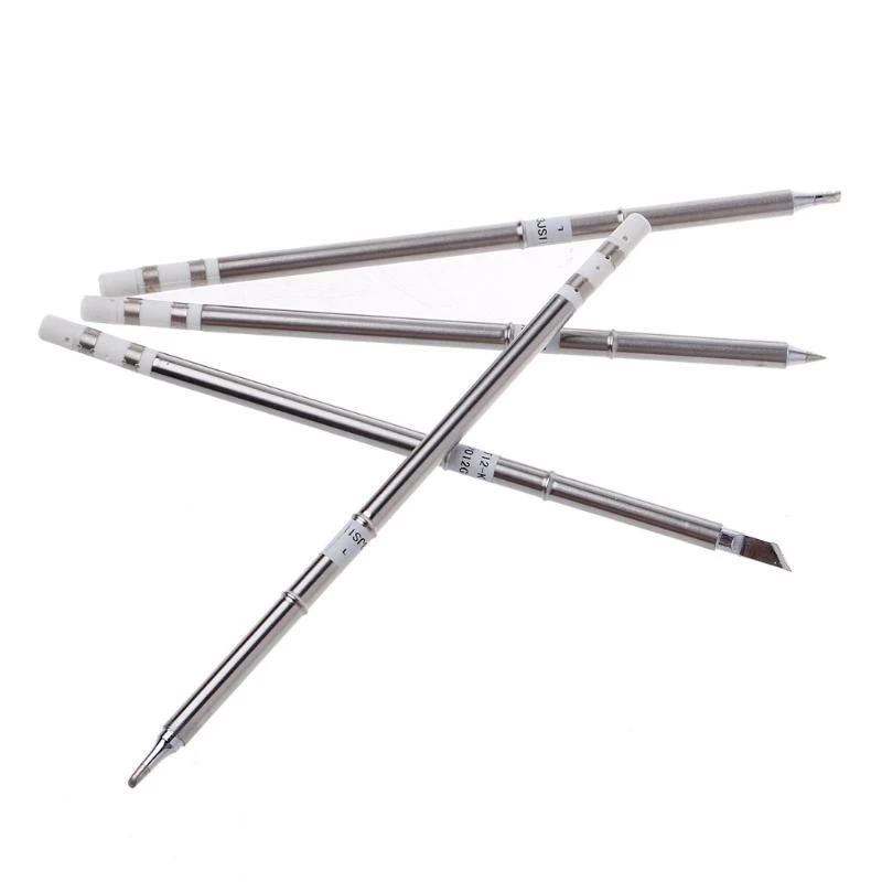 

4 Pcs T12 Series Solder Iron Tips For Hakko Soldering Rework Station FX-951 FX-9 601A