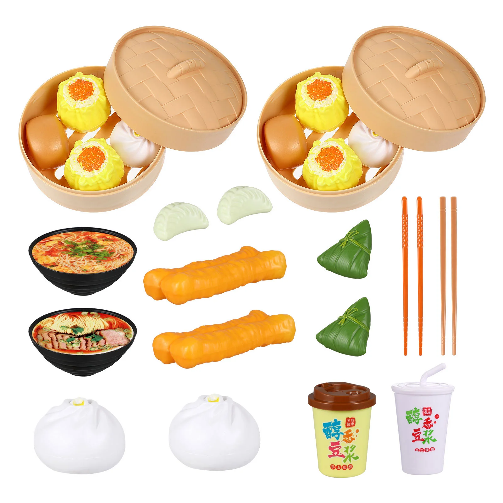 Toys for Babies Induction Cooker Steamer Buns Steamed Mini Food Set Chinese Breakfast Play Pretend Baby