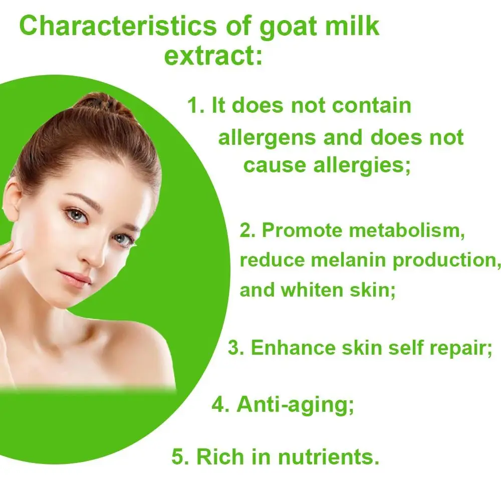 High Quality Goat Milk Extract Powder Cosmetic Raw Material Anti Aging Skin Whitening DIY Soap Base Skin Care