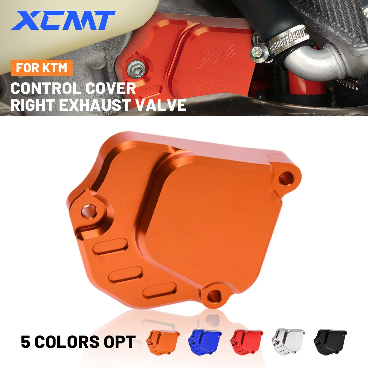 

2024 New CNC Right Exhaust Valve Control Cover protector For KTM 250SX 250XC 250EXC XCW 300SX 300XC 300XCW TPI 300EXC SIX DAYS