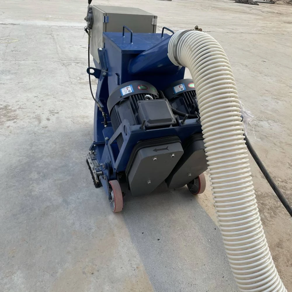 Concrete road surface shot blasting machine, road cleaning machine