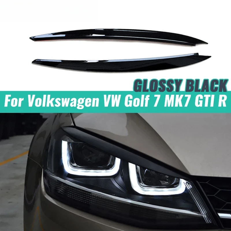 

For Volkswagen Golf 7/7.5 MK7 GTI R car front headlight eyebrow decoration body decoration accessories