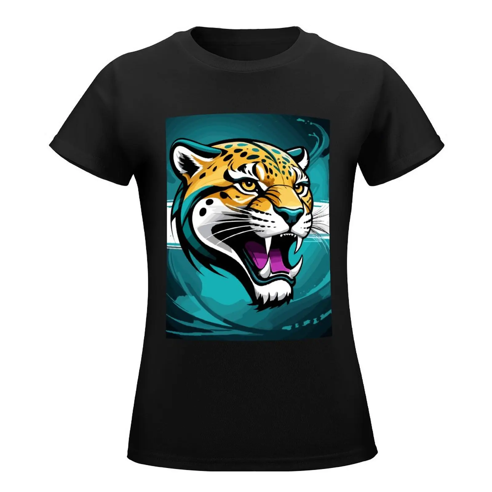 Roaring Jaguars: Unleash the Beast Within T-Shirt animal print shirt for girls customs cropped t shirts for Women