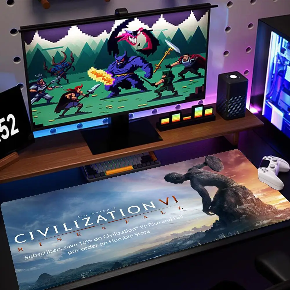 Civilization Mouse Mats Pad 900x400 Mousepad Gamer Rug Computer Deskmat Table Pads Carpet Desk Xxxl Gaming Keyboard Anime Sexy