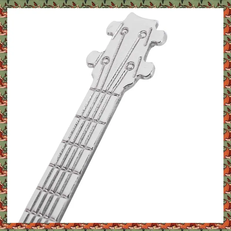 

ABLQ Coffee Spoons,60 Pack Creative Cute Teaspoons Stainless Steel Staff Musical Notation Shaped (30 Music Note +30 Guitar)