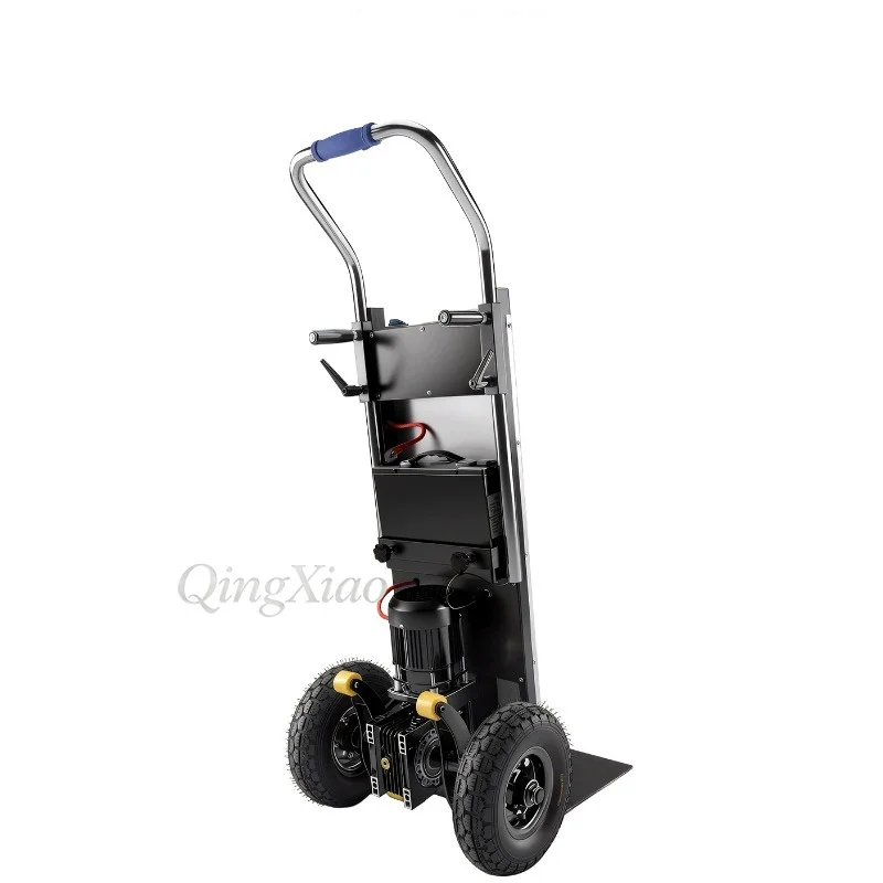 Stair Climber Trolley Foldable Powered Stair Climbing Hand Truck with Off-Road Wheels Labor Saving Dolly for Moving Furniture