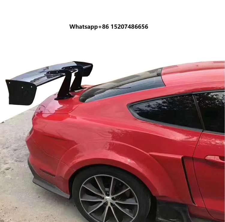 High Carbon Fiber Single Deck Replacement Spoiler  2012-2016 Universal Fitment Rear Wing