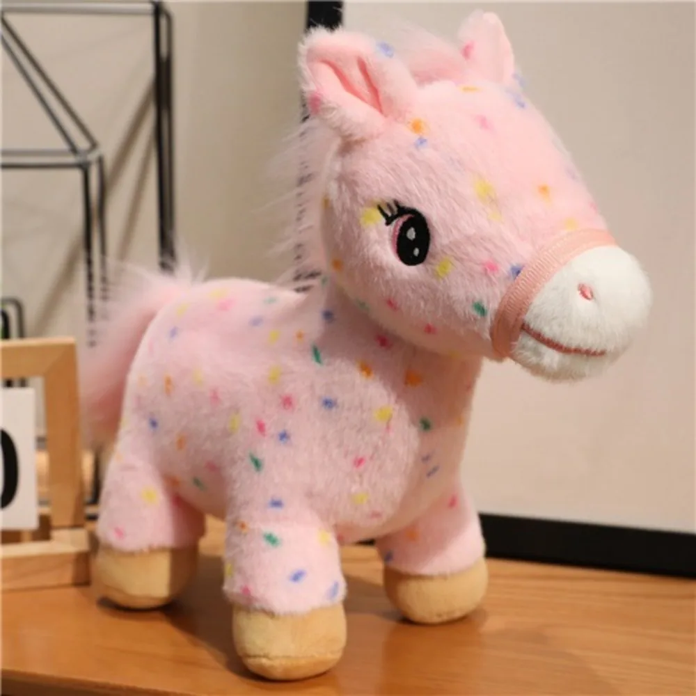 

Lucky Horse Horse Mascot Stuffed Animal Soft PP Cotton Horse Animal Stuffed Toy Comfortable Portable Horse Plush Doll Pentant