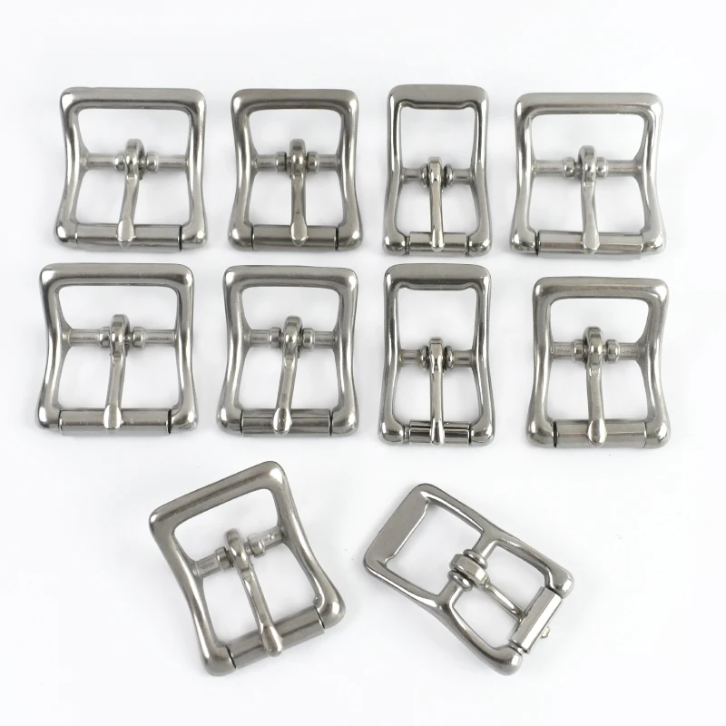 

16/20/25mm 304 Stainless Steel Buckle for Men Belt Buckles 2/5Pcs Leather Webbing Adjust Pin Hook Dog Collar Crafts Accessories