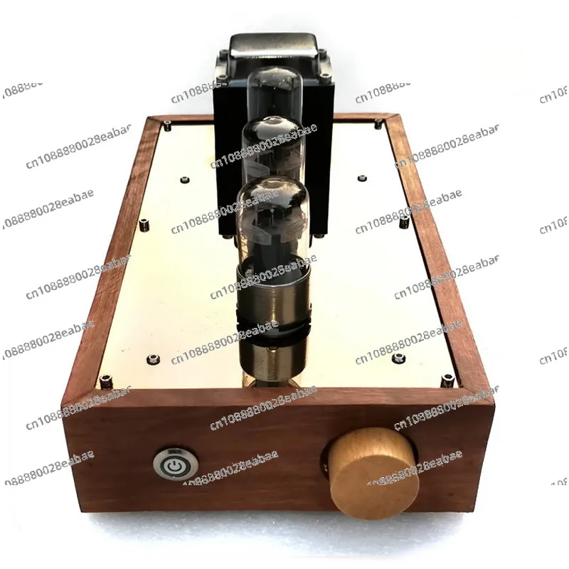 6N8P 6SN7 Tube Preamplifier 6Z5P Bile Rectifier, Solid Wood Box Hifi Front Bile Preamp, Frequency Response: 10HZ-100KHZ