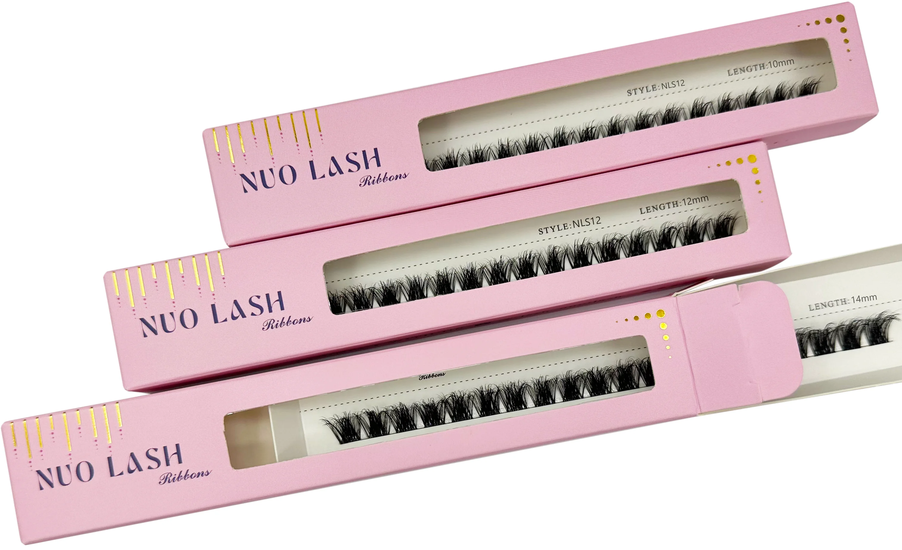 Natürliche Cluster-Wimpernverlängerung, D-Curl, einzelne Wimpern für Anfänger, superfeines Band, dünne, weiche, leichte, wiederverwendbare Wimpern – Detail 13