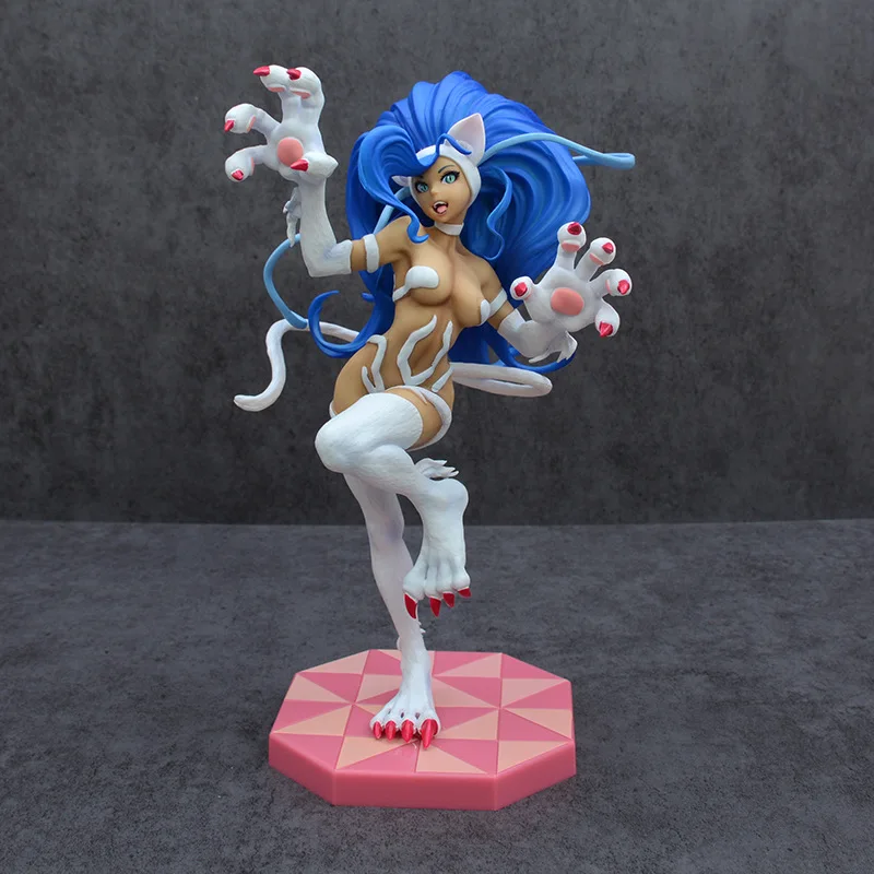 

Darkstalkers Morrigan Aensland Felicia Lilith Aensland Figure Toys Collect Decoration Anime Peripheral Birthday Gifts
