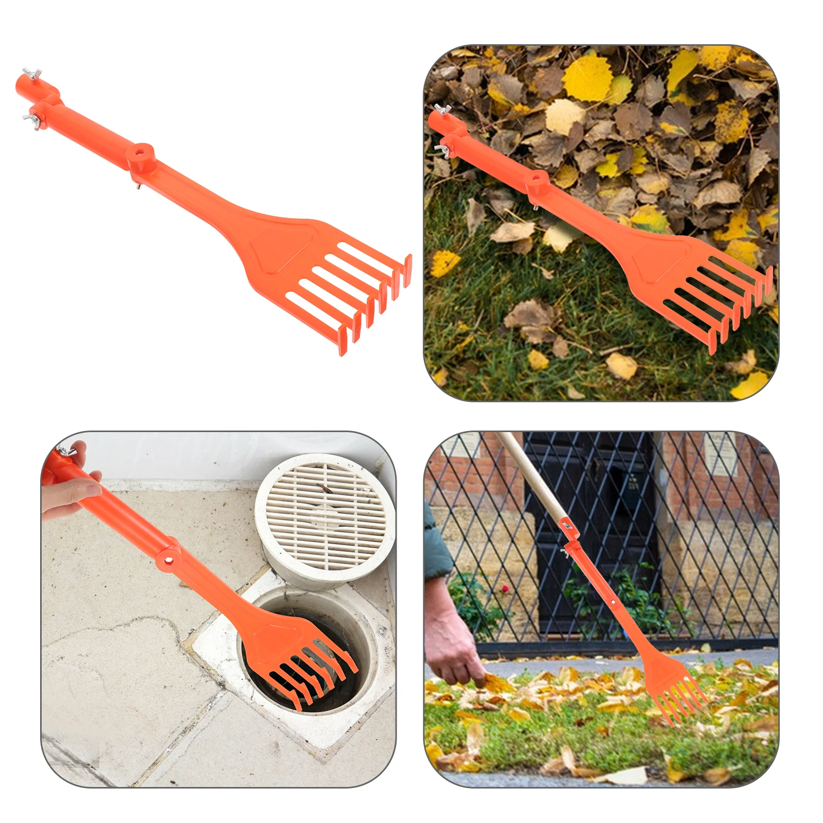 

Mini Rake Cleaning Tool Plastic Handle Leaf Scoop Gutter Cleaner Roof Leaves Yard Garden Debris Drainage Outdoor