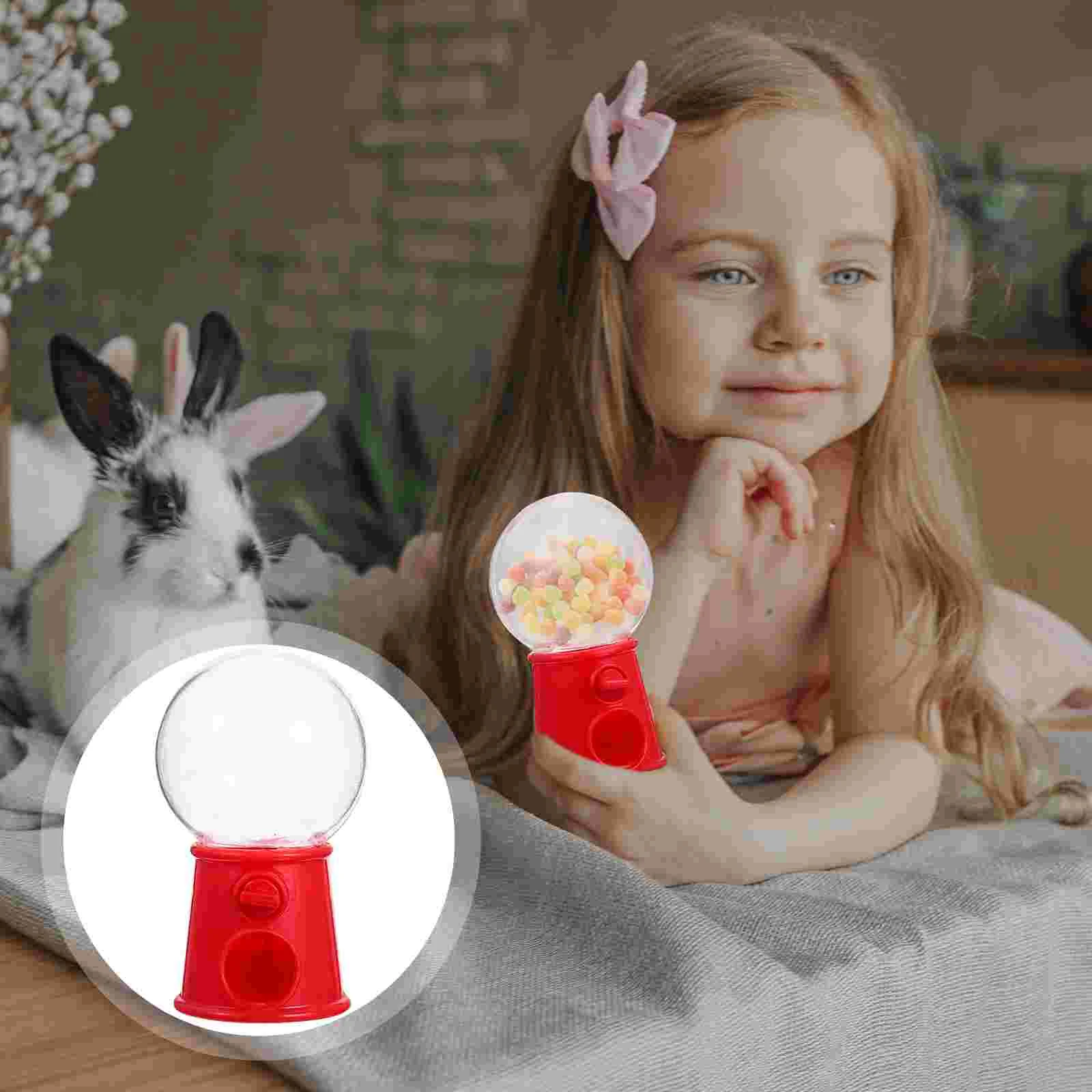 

12 Pcs Mini Machine Gumball Funny Party Favors Small Christmas Candy Creative Dispenser Exquisite Plastic Child Pink