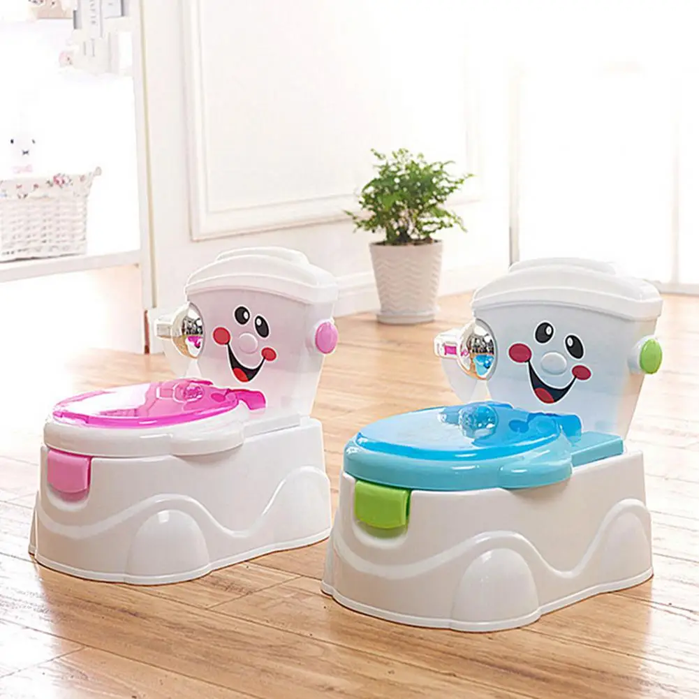 Children Toilet with Lid Detachable Drawer Separation Type Large Capacity Outdoor Portable 3-in-1 Toddler Potty Training Seat