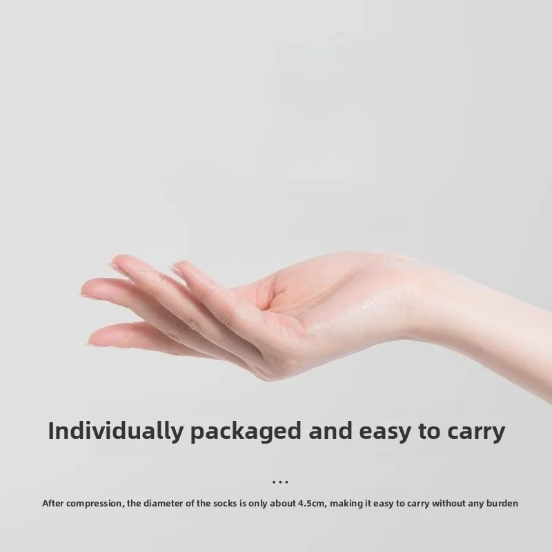 Disposable Socks Spring/Summer Thin Breathable Moisture-Wicking Portable Compressed No-Wash Daily Wear Socks