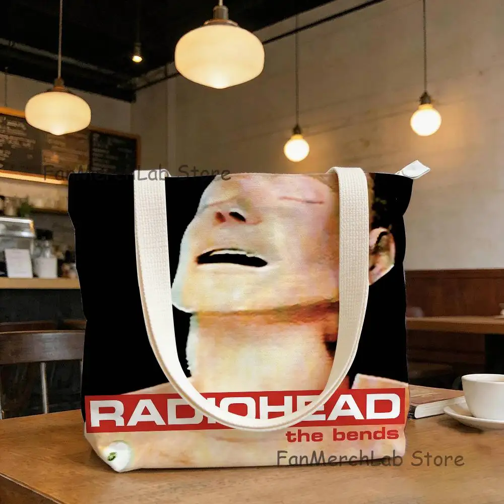 

R-Radioheads Band New Handbag Women Men Birthday Fashion Canvas Tote Bags Gifts Unisex Shoulder Bag