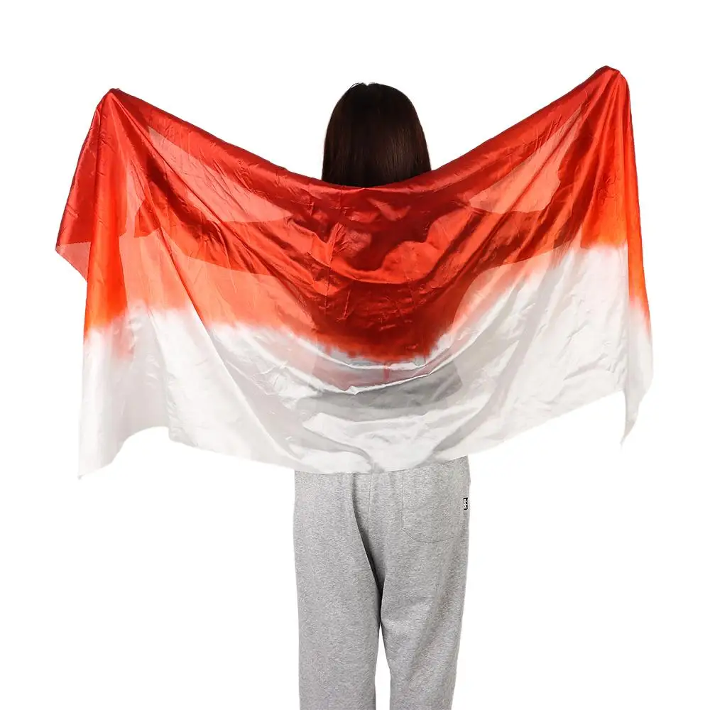 حجاب عمامة متدرج اللون حجاب الرقص الشرقي نسيج خفيف وشاح طويل للرقص شالات الرقص الشرقي اللاتينية #3