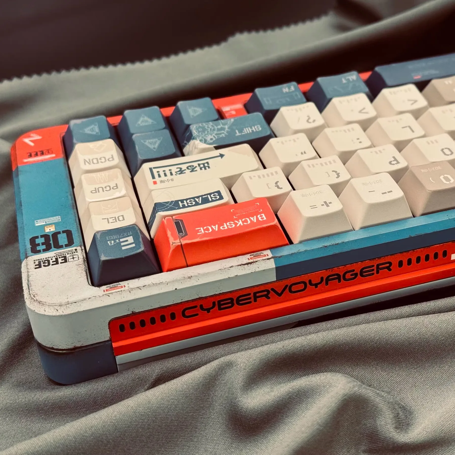 Cool 08Ms Team Keycaps Cherry Wooting Vgn Atk Hi75 Hi8 Old Retro Style 7U/2.25/2.75U Space Bar Alice Layout Keycap