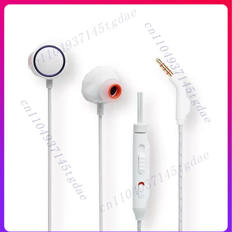 Para JBL Quantum 50, auriculares intrauditivos con cable para juegos, con control de volumen y silenciador de micrófono - Conector de 3.5 mm