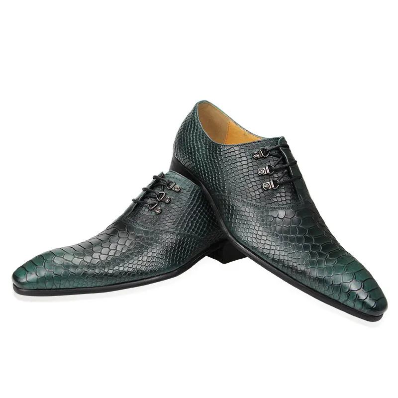 

Fashion Mens Handmade Genuine Leather Shoes Luxury Printing Designer Wedding Evening Dress Shoes High Quality Oxfords Shoes