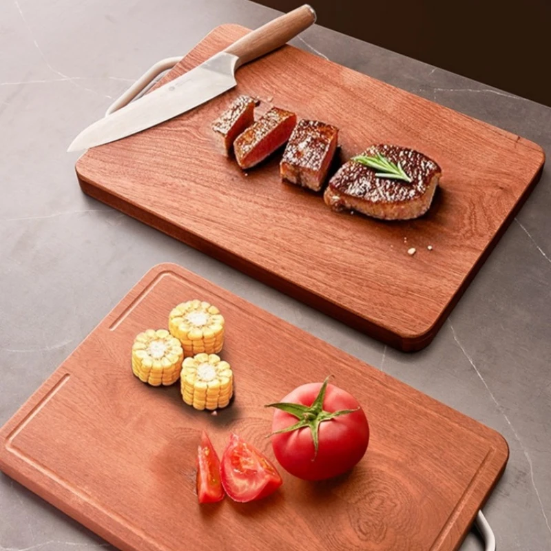

Premium Zebrawood Solid Wood Chopping Board - Double Sided Cutting Board for Kitchen, Fruit & Meat