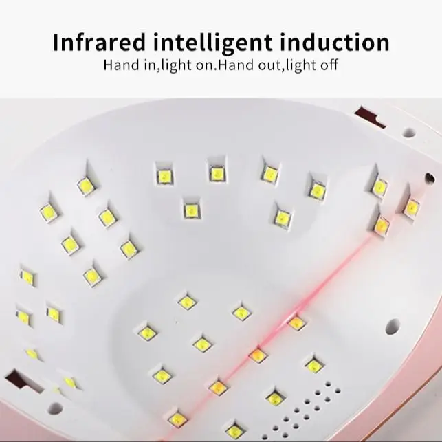 New Rechargeable 15600mAH Professional High-Power Led Nail Lamp 48W  Gel Nail Dryer Nail Polish Curling Lamp for Gel Nail Polish
