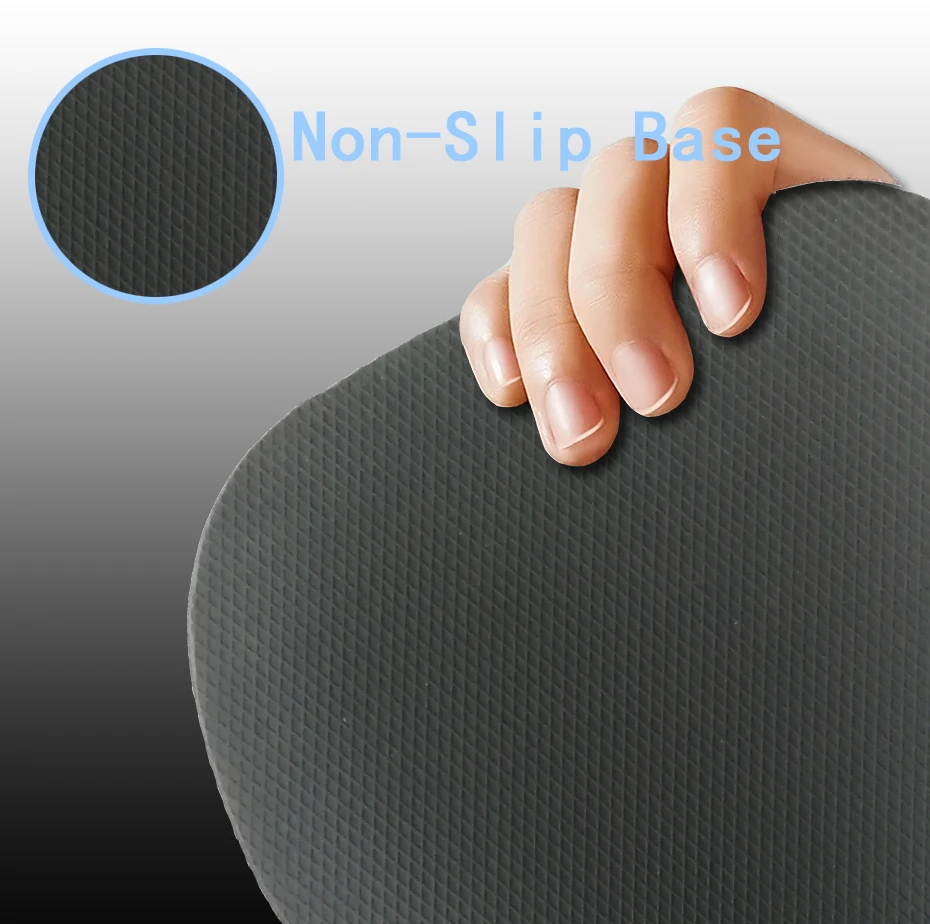 Imagem -06 - Black Ergonomic Mouse Pad com Descanso de Pulso Suporte de Pulso Game Mouse Mat Espuma de Memória Design de Massagem Soft Computer Mat