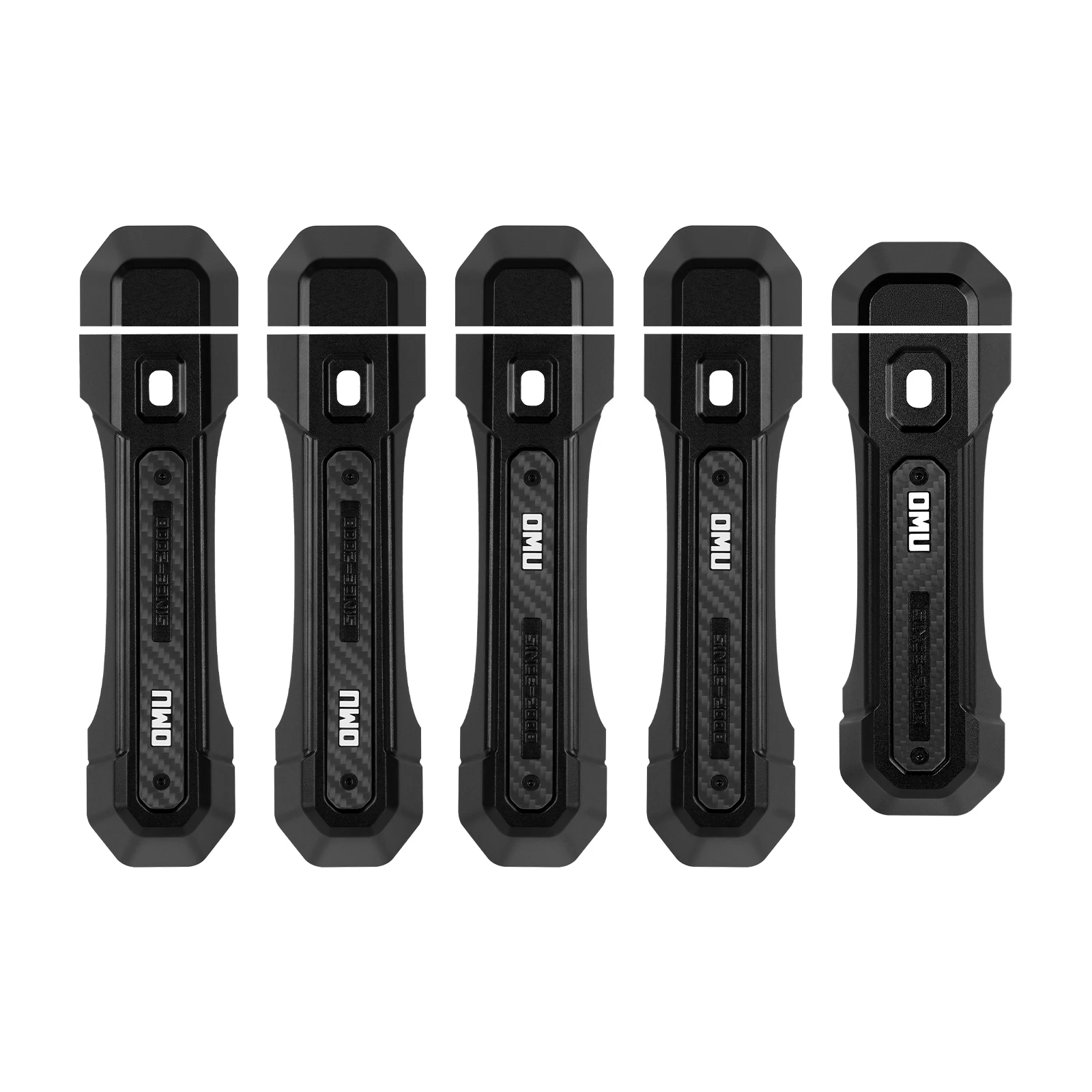 

OMU009 Door Handle For Jeep Wrangler JL 2018+ Black 4 Door Aluminum 5PCS/Set