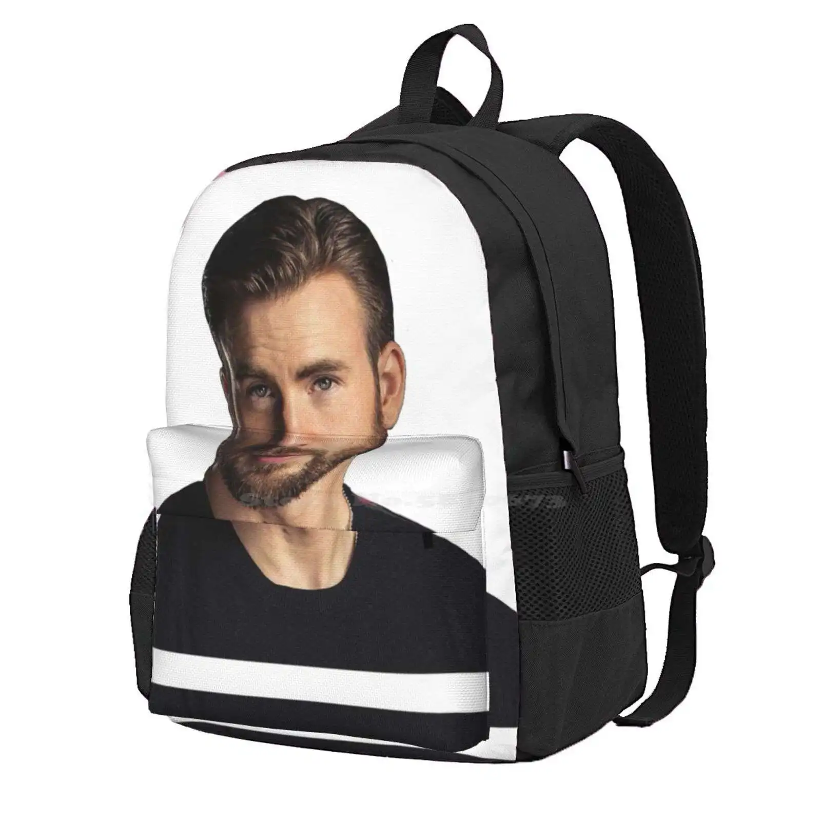 Chris Evans Being Hot Hot Sale Schoolbag Backpack Fashion Bags Chrisevans Actor Hot Modeling Popular Famous Handsome Cute Cutie