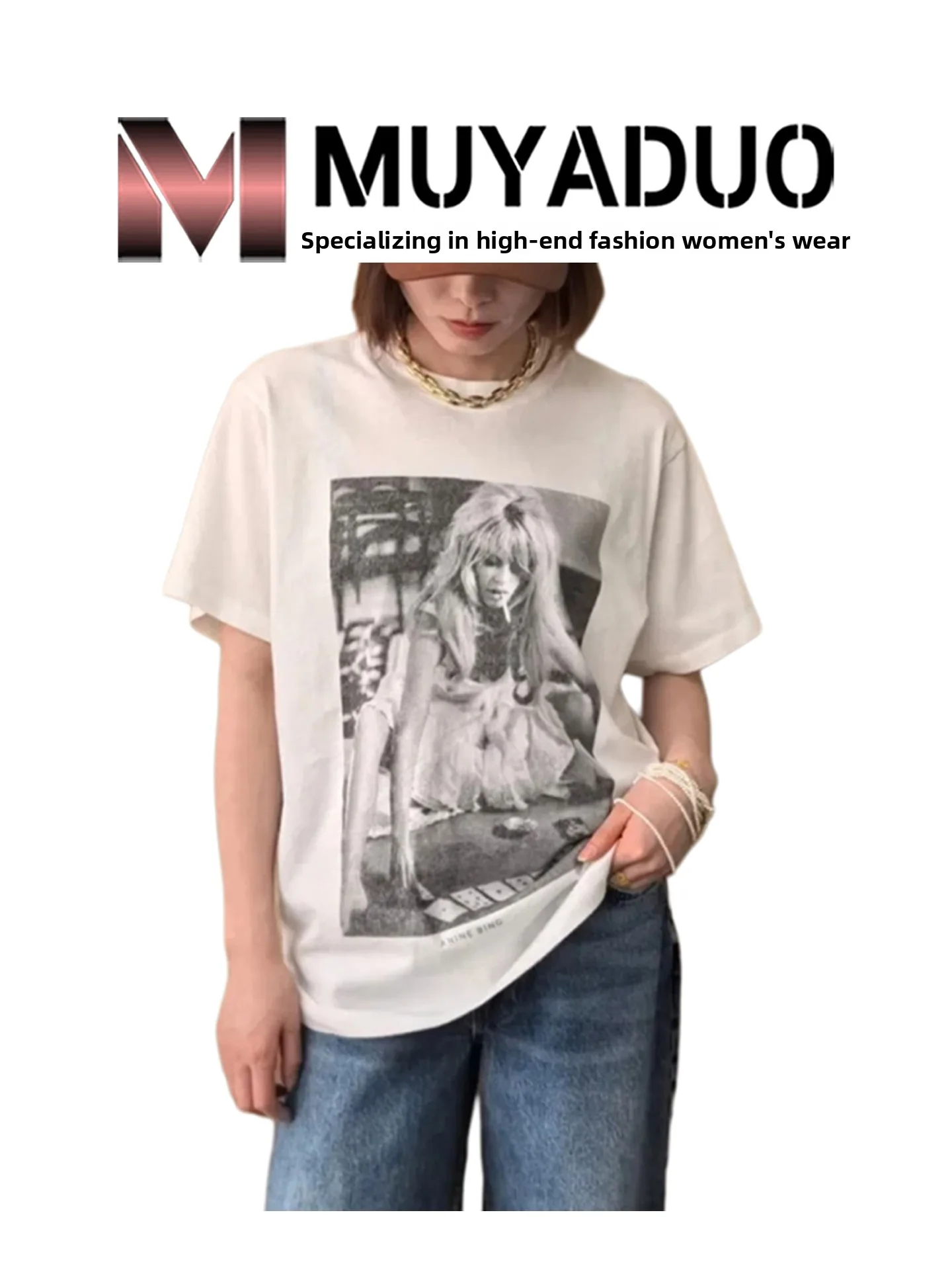 

Новая летняя женская круглая футболка Ne ort Sve, удобная свободная посадка, модная, для поездок на работу, с креативным принтом, хлопок, чистый