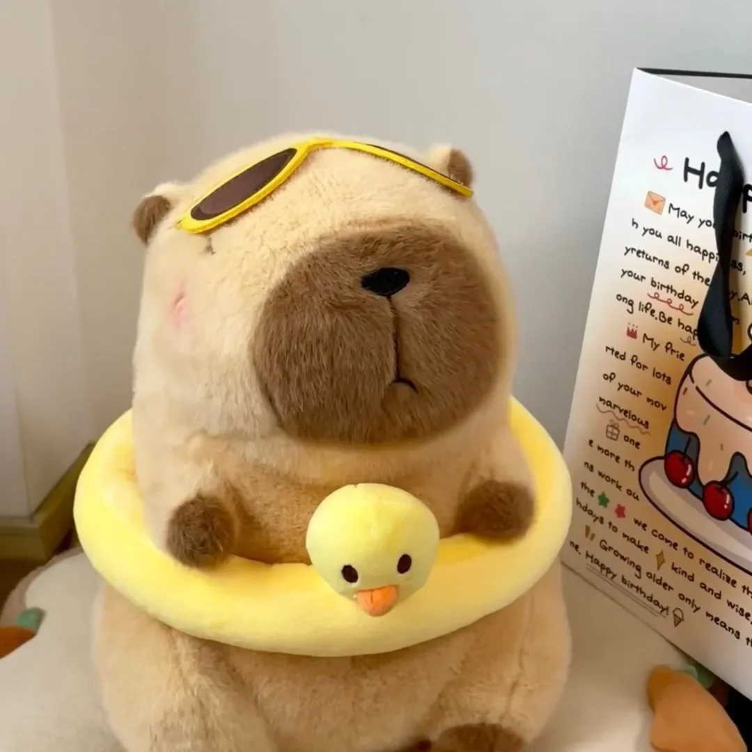 夏かわいいカピバライルカ人形クリエイティブ人形かわいいぬいぐるみ男の子と女の子のための誕生日プレゼントホリデーギフト