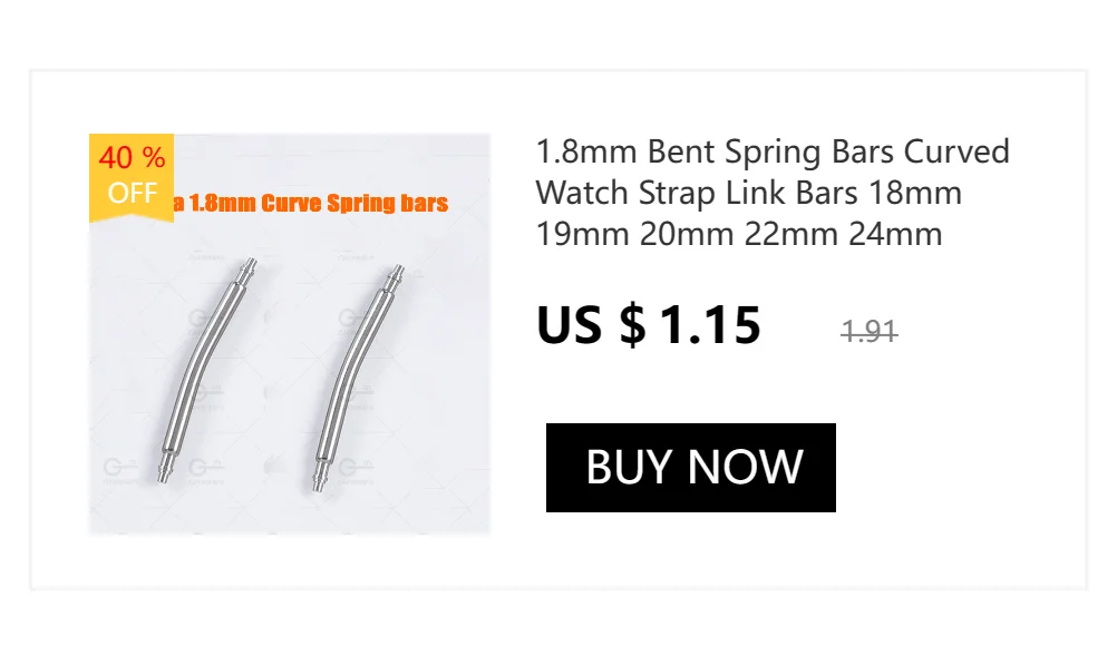 2pcs 24.5mm to 32.1mm Watch Band Strap Accessories fit Panerai Watch Stainless Steel Screw Parts Watch Strap Screw Tube Bar