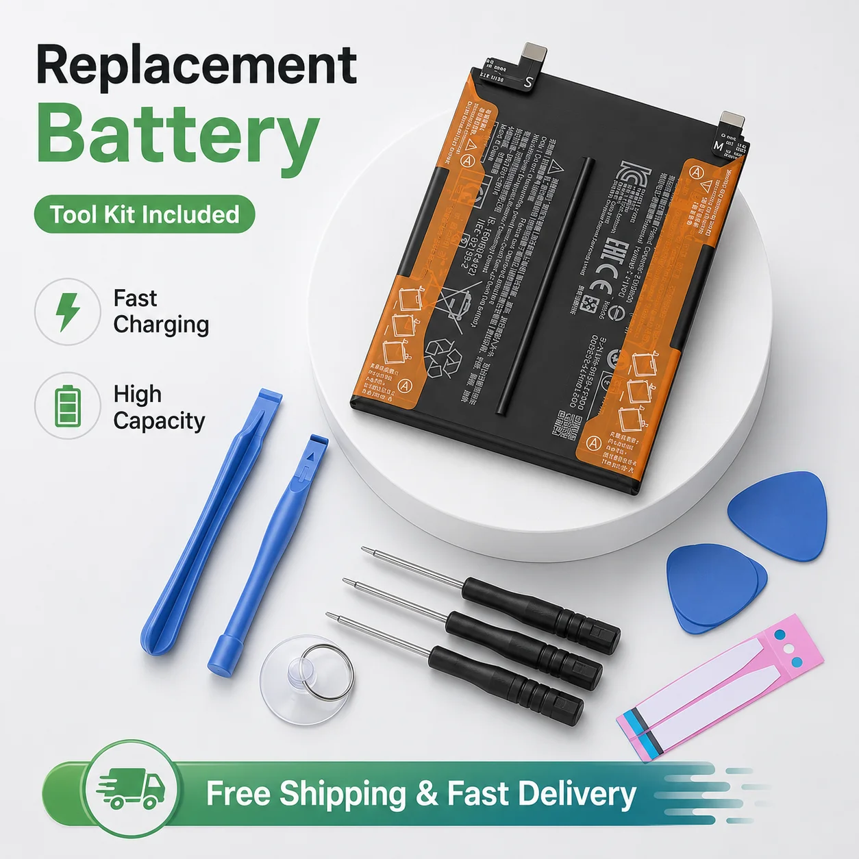 

For Xiaomi & Redmi Series Phone Battery High Capacity Fit 10T 11T 12T Pro Poco M4 Pro 5G Mi 11 Mix 4 K50