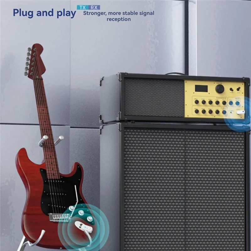 

【Must-Haves】2.4G Wireless Instrument Pickup Guitar Transmitter Receiver Plug Play For 6.35Mm Audio Interface Electric Instrument