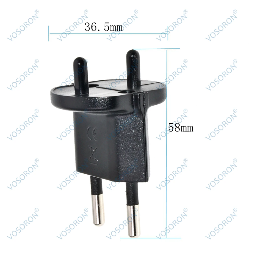 Fixa adapter typ 11/konturens tecker cee7/17 schwarz