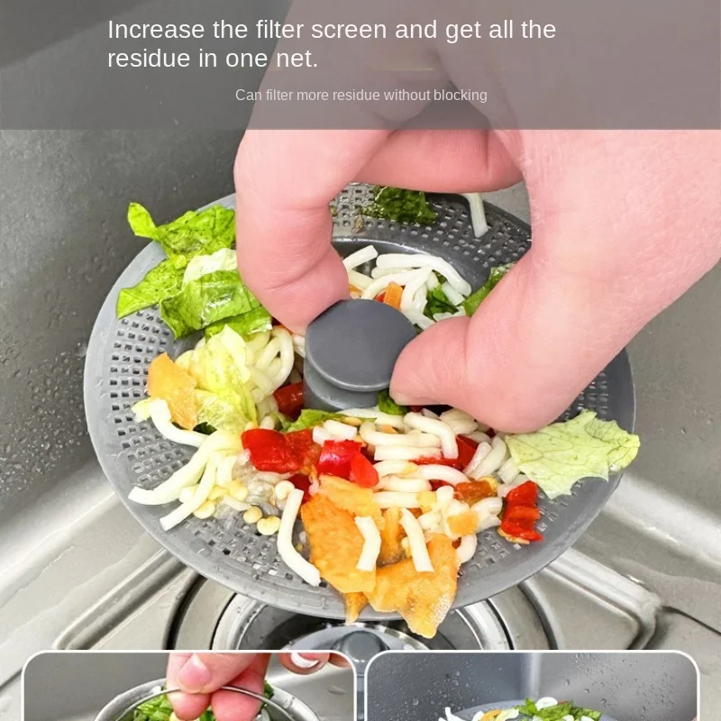 Stainless Steel Kitchen Sink Bounce Core Drain Strainer Filter Screen Sink Stopper US/EU Kitchen Drain Plug