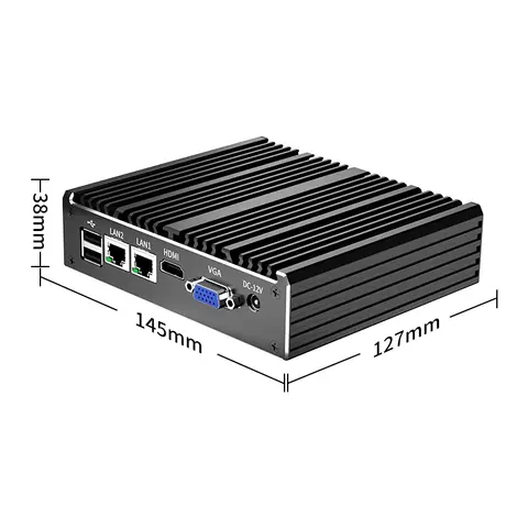 Quad-Core Intel N2930 Fanless CPU Industrial Computer Gigabit Dual Network MiniPC Double String for Enhanced Performance