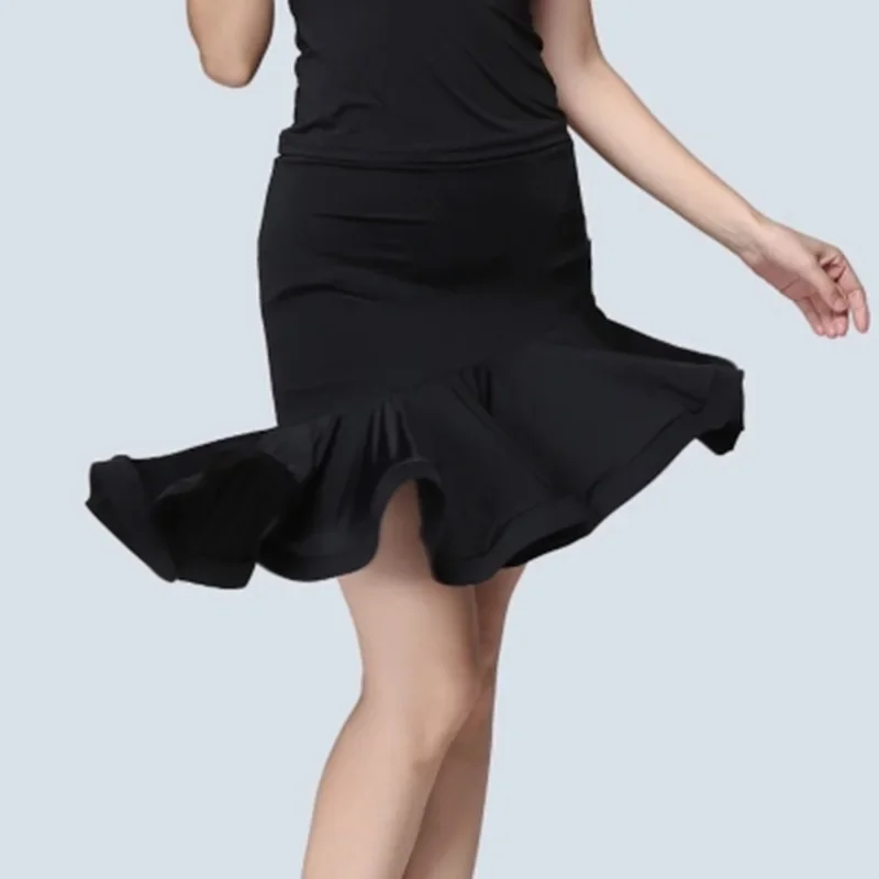 2026 Latin Dance Skirt Women Stage Performance Practice Irregular Lady Rumba Samba Tango Cha Ballroom Dress