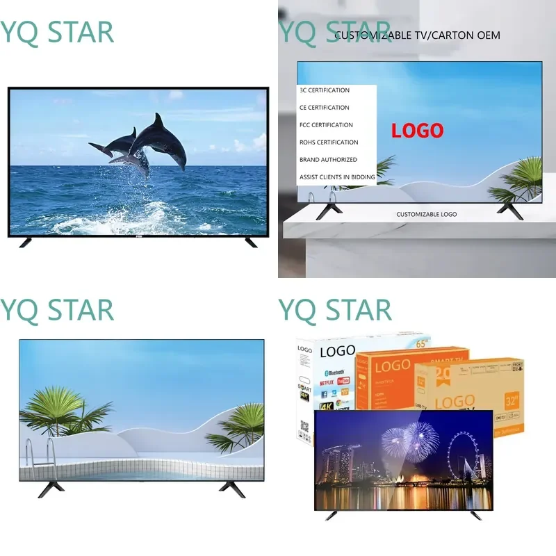 65 75 85 90 100 Inch Smart Android LCD LED TV 4K UHD for Samsung LG Sony TCL Hisense Sharp Panasonic Philips Vizio Toshiba