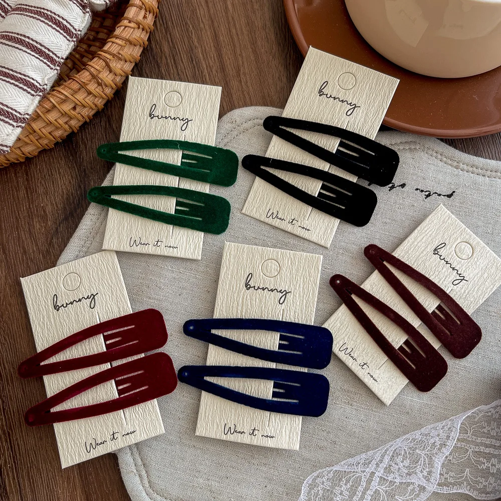 2 قطعة/الوحدة قطرة الماء BB كليب فتاة دبوس الشعر المشابك الانفجارات الجانب كليب موضة مشبك شعر Hairgrip إكسسوارات الشعر ماكياج أغطية الرأس