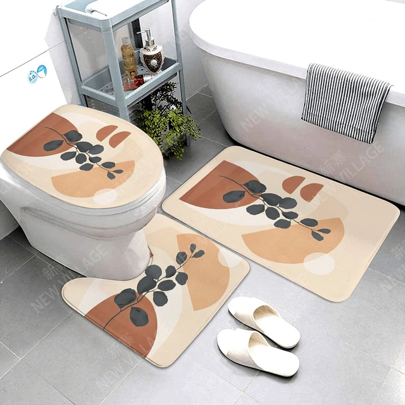 Anti-slip Bath Mat Bathroom Small Rug Shower Mat Decorative Absorbent Foot Mat Entrance Bathtub toilet rug Morandi Nordic Modern