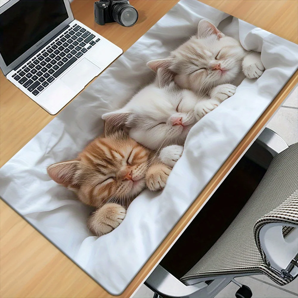 

Cute cat-patterned high-definition printed desk MATS, multi-functional mouse MATS, keyboard game mouse , office computer games