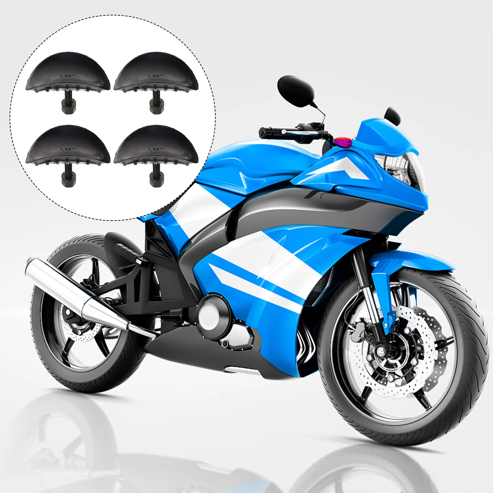 

4Pcs Rim Lock Anti Slip Molded Flap Protects Inner Tube Vibration Pad Nut for Off Road Motorcycles Vibration Pad Nut