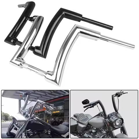 Compatible With Harley Dyna Softail Sportster 883 1200 XL883 XL1200 Road King Road Glide Motorcycle 12" 14" 16" Bar Handlebars