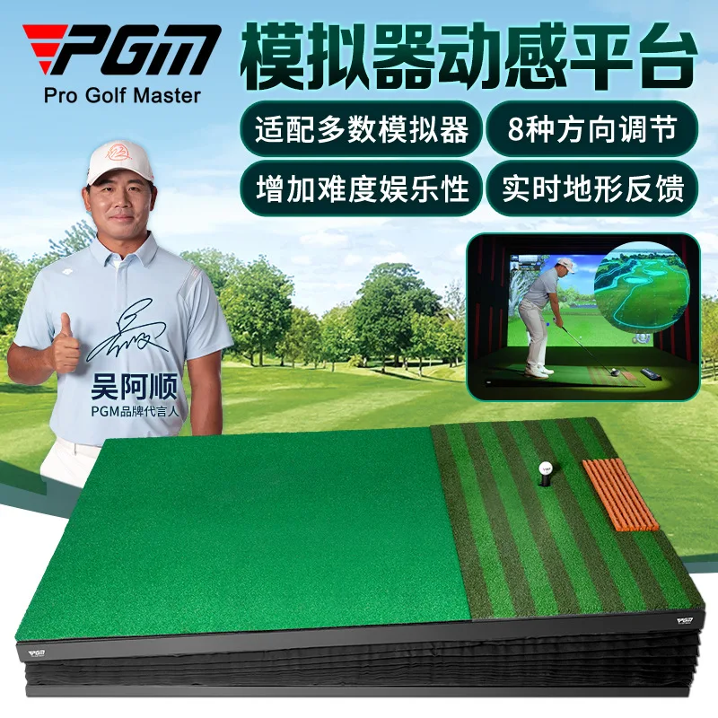 PGM new golf emulator dynamic platform real-time synchronization indoor real feeling practice game equipment