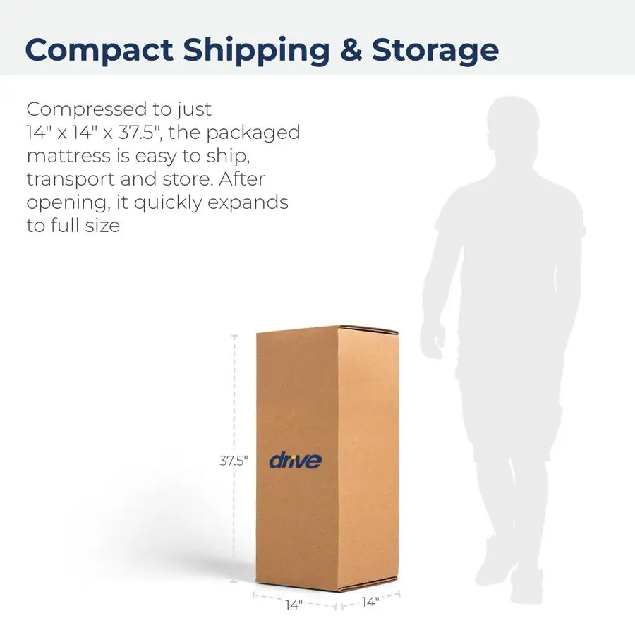 مرتبة FoamQuickn Easy Comfort، باللون الأزرق