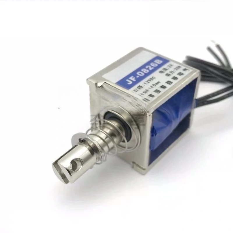 DC 6V 12V 24V Push Pull Through Frame Solenoid JF-0826B Open Frame Electromagnet