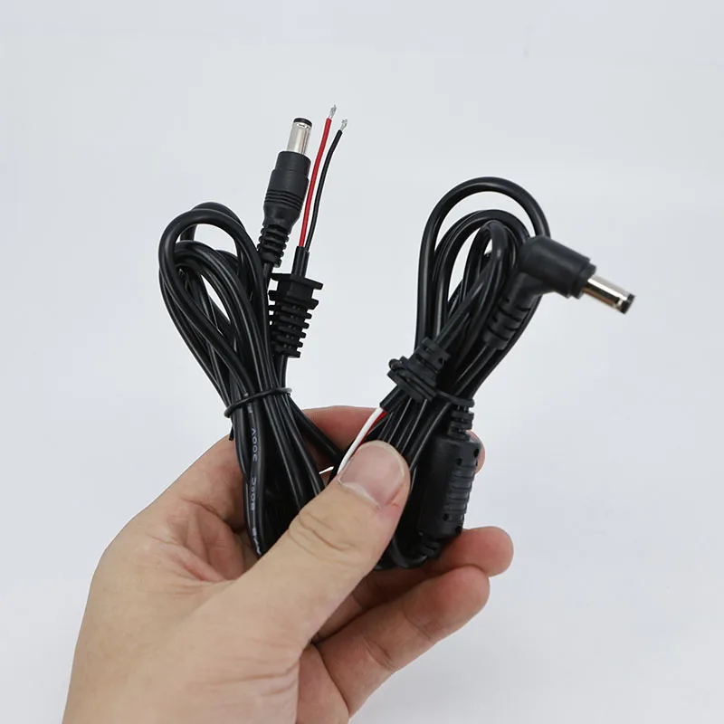 20awg 5A DC 5.5x2.1mm 5.5x2.5mm male Power Charger right angle Plug supply extend Cable Connector for PC Laptop adapter repair