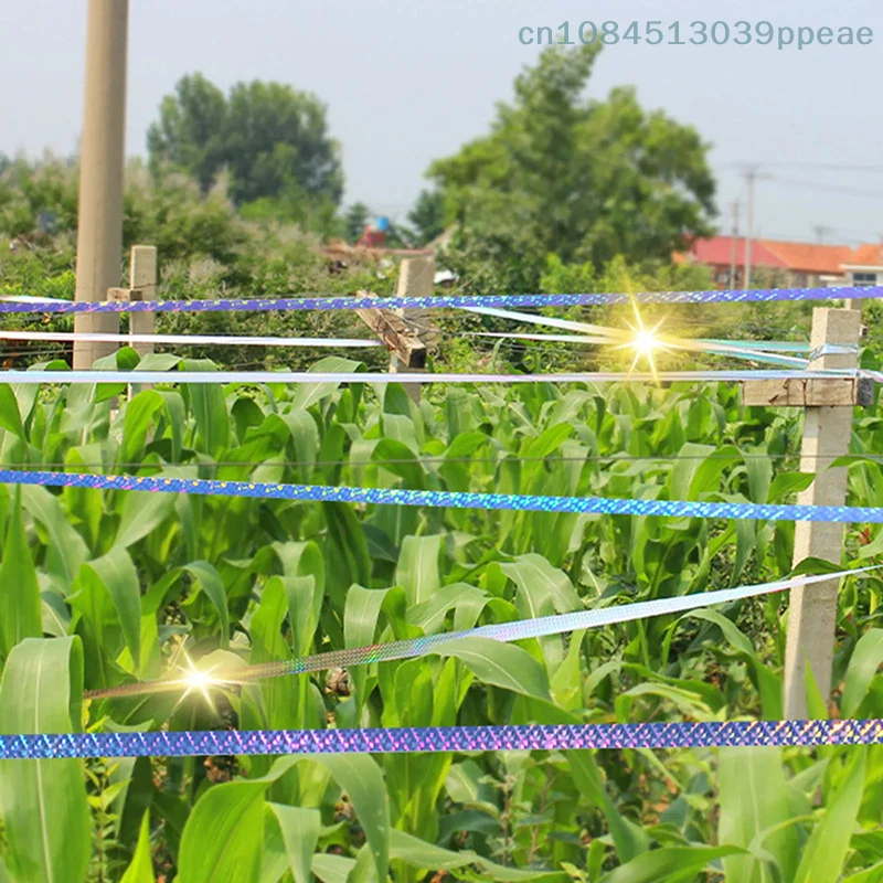 50 متر طويل 2.4 سنتيمتر واسعة وامض عاكس الطيور طارد حزام الصوت حمامة طارد للتحكم في بستان الآفات #2